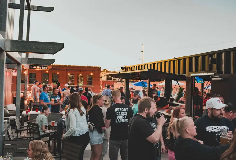 The Bierhaus rooftop biergarten